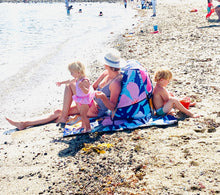 Load image into Gallery viewer, inflatable lounger, portable lounger, foldable chair, foldable lounger, portable chair, concert chair, concert lounger, outdoor lounger, camping chair, camping lounger, portable, air chair, air lounger, air, air wedge, adjustable backrest, inflatable backrest, adjustable back support, air sofa chair, lightweight, chair for lawn, chair for beach, air sofa, picnic chair, compact, beach mat, mat for ground, blanket, blanket for beach, blanket for ground, quick inflate, back support, lounger for back support