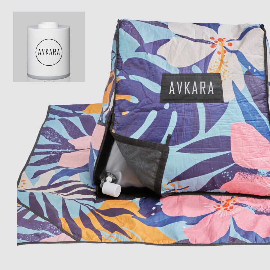 Tropical Earth Lounger and Tiny Pump Bundle