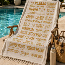 Load image into Gallery viewer, San Diego Beaches Turkish Towel
